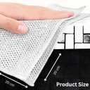 2 x Non Scratch Wire Dishwashing Rag, 8 Pack Double Layer Reusable Wire Dishcloth, Silver Mesh Metal Cleaning Cloth for Pots, Pans, Sink, Steel Cookware, Wet & Dry Cleaning