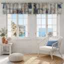Abstract Gray Textured Valance, Modern Unisex Art, for Window décor, Farmhouse Style Rod Pocket Valance, Suitable for Bathroom, Bedroom, Living Room, 54 x 18 inches.