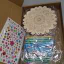 Amyhill 16 Sets Mandala Wind Chimes Craft Kit Make Your Own Mandala Wind Chime DIY Unfinished Wood Hanging Ornaments Coloring Painting Craft Kits for Gifts Adult Party Birthday Activity Home Decor