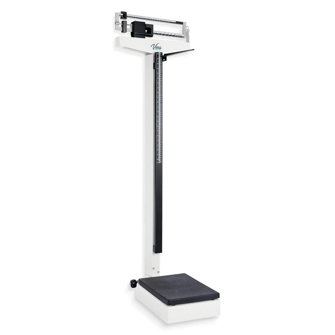 Vivacomfort Medical Office Beam Scale, Analog Medical Grade Height and Weight Scale, Mechanical Bathroom and Gym Scale, Weight Capacity 440 lbs