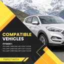 Pair Fog Lights Compatible with Tucson 2016 2017 2018 w/Cover