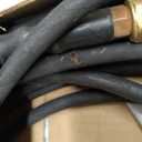 POHIR Pressure Washer Hose 50 ft with 3/8 Inch Quick Connect, Kink Resistant High Tensile Wire Braided,with 2 pcs M22 14mm Adapter Set, 4200 PSI Power Washer Hose