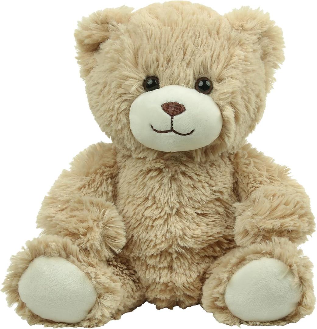Plush Teddy Bear Stuffed Animal  Soft Cuddly Huggable Plush Toy for Kids & Adults  10 Inch for Birthday Graduation Valentine & Holidays (Maxi The Furry Bear)
