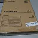 Large Ball Pit for Toddlers - 44 in Baby Ball Pit with Pop-Up Playmat, Foldable Kids Ball Pool, Dog Play Pit, Indoor and Outdoor Use, Hold Over 1000 Balls, Balls Not Include (Beige)