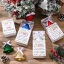 15 Set Christmas Coworker Gifts Bulk Coworker Christmas Ornaments Hanging Xmas Tree Shaped Ornaments with Box Xmas Appreciation Gifts for Employee Staff Team Tree Decoration