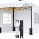 8X8 Pop Up Canopy Tent Easy Up Canopy with 3 Sidewalls