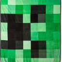 Jay Franco Minecraft Mojang Creeper Graphic Super Plush Fleece Blanket Throw