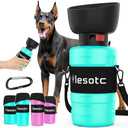 lesotc Dog Water Bottle, Portable Dog Water Dispenser, Leak Proof Dog Travel Water Bottle Pet Water Bottle for Outdoor Walking, Hiking, Travel, BPA-Free, Lightweight