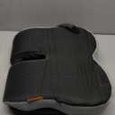 Ergonomic Seat Cushion with Adjustable Strap, Memory Foam Office Chair Seat Cushion with L-Shaped Design, Car Seat Cushion Fits for Truck Driver Semi Truck, Gaming Chair, Desk, Light&Dark Gray