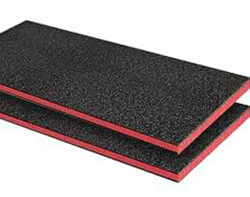 2PCS 23.5" x 15.7" x 1" Tool Box Foam Easy Cut Tool Foam Organizer High Density Polyethylene Shadow Foam Toolbox Foam Inserts for Toolbox Wardrobe Cabinets Crafts