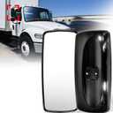 Black Door Main Mirror Replacement for Freightliner M2 2004-2016, Side View Rear View Mirror for Freightliner Columbia 100 106 112 114 Semi Truck Accessories Driver&Passenger Side
