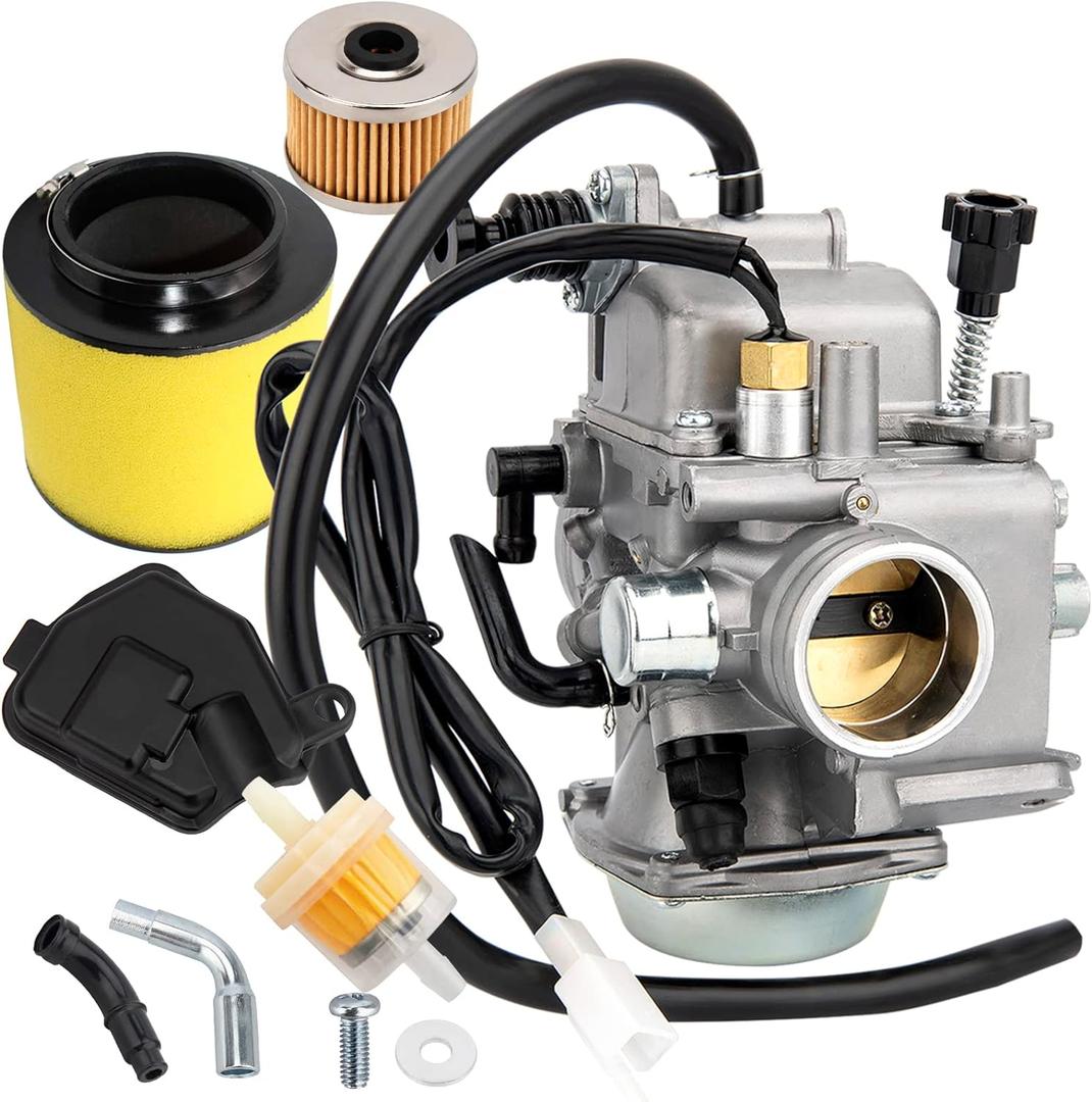 TRX350 Carburetor for Honda Rancher 350 TRX350TM TRX350TE 350ES 350FE 350FMTE 2000-2006 4 Stroke ATV New Carb w/Air Filter Oil Filter