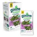 Gimme Seaweed Grab & Go Organic Premium Roasted Seaweed Snacks, Teriyaki, 5 Count Trayless, Keto, Vegan, Gluten-Free, Source of Omega3s and Iodine, Healthy On-The-Go Snack for Kids and Adults (EXP 07/07/26)