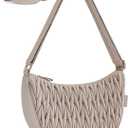 BAGSMART Small Crossbody Bag for Women Men TrendyQuilted Crossbody Hobo Bag with Adjustable Strap and Inner Pockets