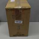 Oneach 19.5" Small Table Lamp for Bedroom - Bedside Lamps for Nightstand, Black Table Lamp for Living Room with Fabric Shade, Desk Reading Lamp for Kids Room Living Room Office Dorm