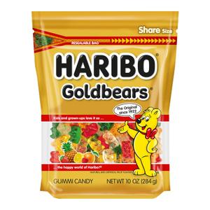 7 x HARIBO Goldbears, Gummi Candy, 10 oz Resealable Bag, Assorted Flavors