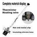 Hotend Heating Assembly Up to 390 for Bambu Lab A1/A1 Mini 3D Printer Hotend Heating Component Mounting Accessories,Contains Thermistor, Ceramic Heater, Base,Clip,Quick-Change Kit