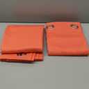 YGO Coral Blackout Curtains for Bedroom 2 Panels Set Room Darkening Drapes Thermal Insulated Solid Grommets Window Treatment Pair for Living Room W52xL84 inch