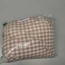 Nayoroom Gingham Duvet Cover Queen Size 100% Washed Cotton Brown Tan Plaid Checkered Comforter Cover 3 Pcs Soft Breathable Grid Farmhouse Dorm Bedding Set for All Seasons