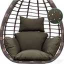 Waterproof Egg Chair Cushion Outdoor Swing Chair Replacement, 49"L x 49"W