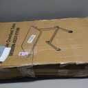 Vaunn Medical Pneumatic Adjustable Overbed Bedside Table With Wheels (Hospital and Home Use)