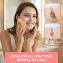 IMPRESA Face Scrubber Exfoliator Sponges - Regular Puff - Natural Medical-Grade Foam - 10 Pack Reusable Exfoliating Pads - Deep Cleanse & Dead Skin Removal - Normal to Oily Skin