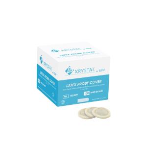 Krystal Endocavity Latex Ultrasound Probe Cover - 1.5 x 7.9 in - 100/box in Bulk