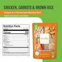 Real Food Blends Chicken, Carrots & Brown Rice - Pureed Food Meals for Tube Feeding with Protein, Vegetables & Fruits - 340 Calories for Lunch & Dinner - 9.4 oz (Pack of 12), BBD: JEN 13/2028