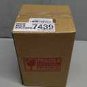 Ribbed Glass Pitcher With Lid and Spout, Glass Water Jugs With Handle, Water Carafe for Hot and Cold Beverage, Brew, Iced Tea, lemonade, Juice, Coffee, Milk, 1.4 Liter 47 Ounce, Borosilicate