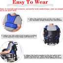 Wheelchair Harness for Adults,Wheelchair Seat Belt,Safety Belt for Elderly,Adjustable Straps Prevent Sliding,Torso Support Vest Restraint-Wheelchair Seatbelt Body Harness for Patient