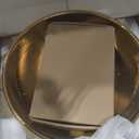 Gold Ceramic Vessel Sink with Faucet and Drain 16 Inch Bathroom Sink Above Counter Round Basin Bowl Sink for Bathroom, 15.6 x 15.6 x 5.8 inches
