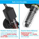 DaToo Mini Aquarium Heater 25W Small Fish Tank Heater 25 Watt with Free Thermometer Sticker