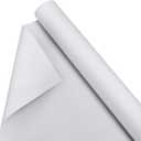 Kinlop 36 Inch x 10 Feet Double Primed Cotton Canvas White Canvas Roll for Oil and Acrylic Paint