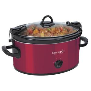 Crock-Pot 6-Quart Cook & Carry Oval Manual Portable Slow Cooker, Red - SCCPVL600-R