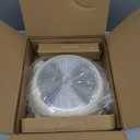 GiPP Nonstick Deep Frying Pan Skillet, 9.5" Saute Pan with Lid, Granite Induction Cookware Non Stick Cooking Pan, PFOA PFOS APEO Free, White (Cream)