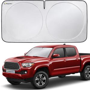 Magnelex Car Windshield Sunshade | Advanced Light-Blocking Protection | Foldable Sun Shade with Mirror Cut-Out Keeps Your Vehicle Cool | Fit for Cars, Trucks, and SUVs | Small (59 x 29 in)