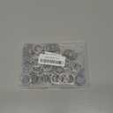KINGFOREST 100-Pack 1 Inch Metal Key Rings (25mm) - Silver Split Keychain Rings for Keys, DIY Crafts, Home, Car & Office Accessories - Durable Nickel Flat Keyrings Bulk