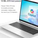 HP ProBook 450 G10 Business Laptop (15.6" FHD Anti-Glare, Intel 10-Core i5-1334U, 16GB RAM, 512GB SSD, (Beats i7-1255U)) Backlit KB, Webcam, Ethernet, Wi-Fi 6E, Win 11 Pro w/ AI Copilot, Silver