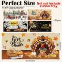 Tinideya Doormat Inserts Seasonal Entrance Doormats Spring Summer Interchangeable Welcome Doormats Welcome Mat for Holiday Front Door Entrance Decor, 22 x 10 Inches(No Frame)(Holiday)