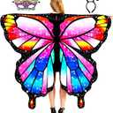 Butterfly Wings Adult Butterfly Costume for Women - Butterfly Cape Costume Perfect for Halloween (E002)