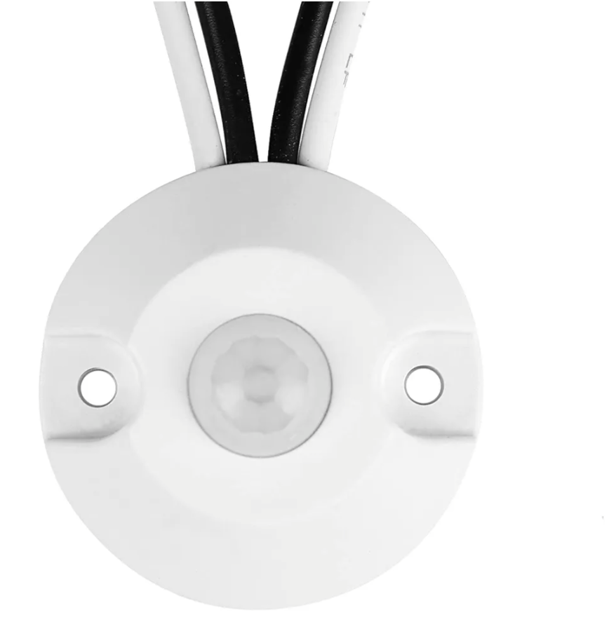 Facon 12V DC PIR Motion Sensor Switch, Use with Strip Lights, LED Lights, Incandescent and Halogen Bulbs(White)