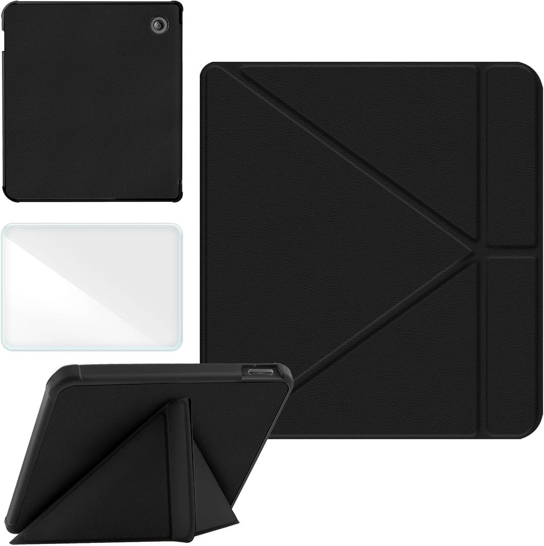 Case Compatible with Kobo Libra Colour(2024) and Kobo Libra 2(2021) e-Reader, Includes a Screen Protector - Premium PU Leather Cover with Auto Sleep/Wake