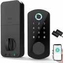 Keyless Entry Door Lock for Front Door Fingerprint Smart Door Lock Digital Electronic Lock with Code Password Biometric Deadbolt Door Locks with Bluetooth APP Control for Home Office Apartment