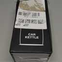 Car Electric Kettle for Travel : FVPE 12V/24V Small Electric Water Kettle, Multi-Temp Control 400 mL Portable Car Water Boiler for Brewing Coffee Tea,LCD Display 304 Stainless Steel Truck Heating Cup (Black)