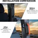 RAZPOY B-Pillar Handle Grab Panel Trim Cover Compatible with 2021-2023 Ford Bronco Interior Accessories 4-Door, Orange