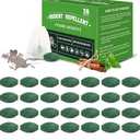 Mouse Repellent Tablets (28-Pack) - Powerful Peppermint Oil Rodent Repellent for Indoor & Outdoor Use, Cars, Home - Also Repels Rats, Squirrels, Ants, Roaches, Spiders - Safe for Family & Pets