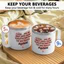 Gtmileo Stepmom Gifts, I'm Your Favorite Stepchild 14oz Insulated Coffee Mug, Christmas Birthday Mothers Day Gifts for Stepmom from Stepchild Daughter, White