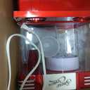 Nostalgia Snow Cone Shaved Ice Machine - Retro Table-Top Slushie Machine Makes 20 Icy Treats - Includes 2 Reusable Plastic Cups & Ice Scoop - Retro Red