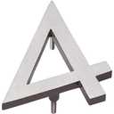 Montague Metal Products MHN-16-F-RB2-4 Solid Brushed Aluminum Modern Floating Address House Numbers, 16", Satin Nickel Powder Roman Bronze Two-Tone