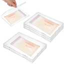 cobee 6 Pack Freeze Breast Milk Storage Bags Flat Organizer, Space Fridge Saving Clear Breastmilk Bag Tray Breastmilk Freezer Organizer Kit for Breastfeeding Essentials, 8.66 x 6.3 x 0.68 Inch